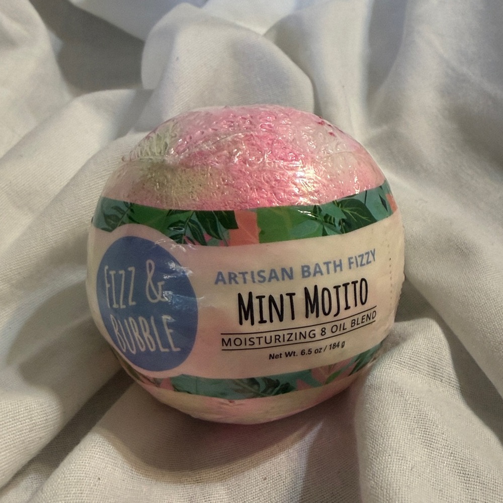 ❤️ Fizz and bubble artesian bath fizzy mint mojito scented bath bomb